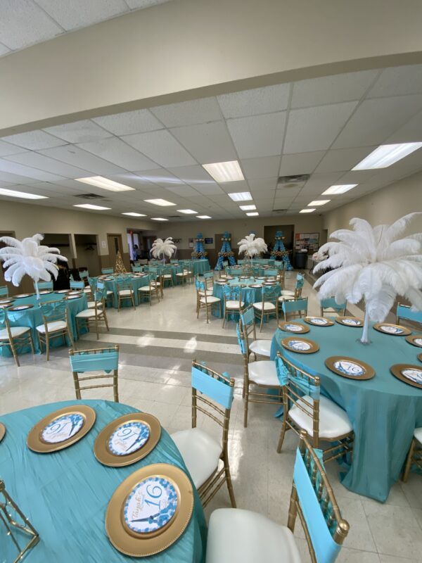 Chiavari chair event setup